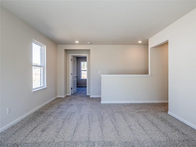 view of carpeted empty room