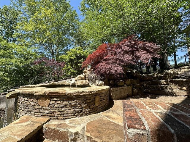 view of patio with fence