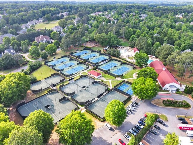 birds eye view of property