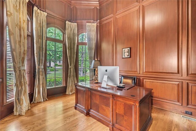 foyer entrance featuring french doors, marble finish floor, decorative columns, ornamental molding, and baseboards