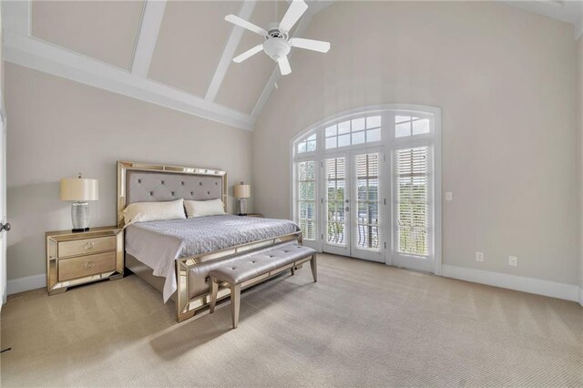 corridor featuring a chandelier, baseboards, ornamental molding, a tray ceiling, and light wood finished floors