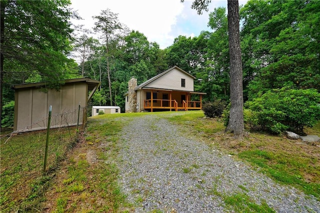 view of front of property