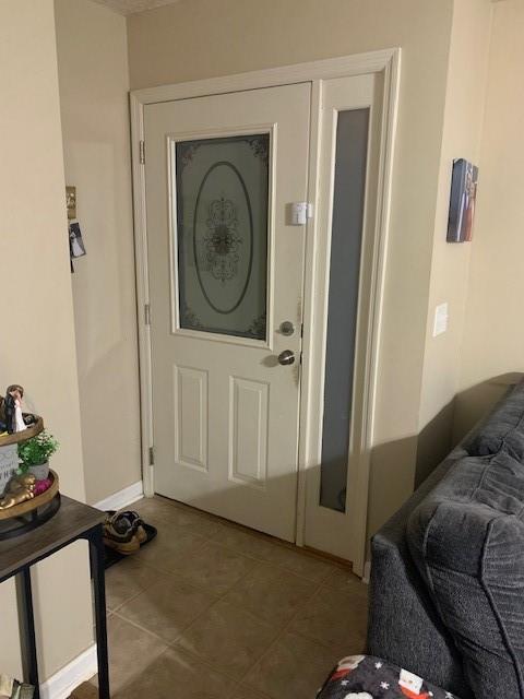 entryway featuring tile patterned floors