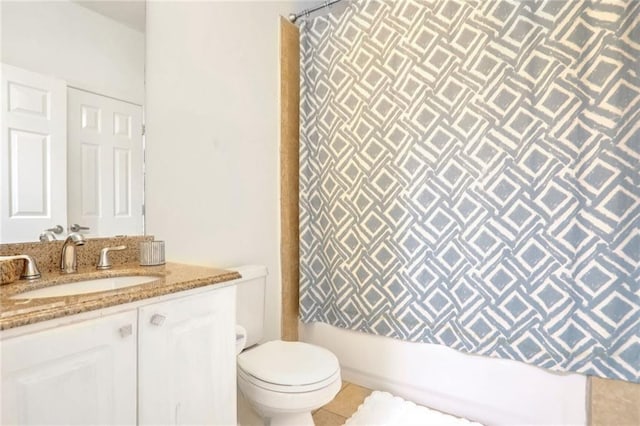 200 Renaissance Pkwy NE Unit 219, Atlanta, GA 30308 - bathroom with vanity and tile patterned floors