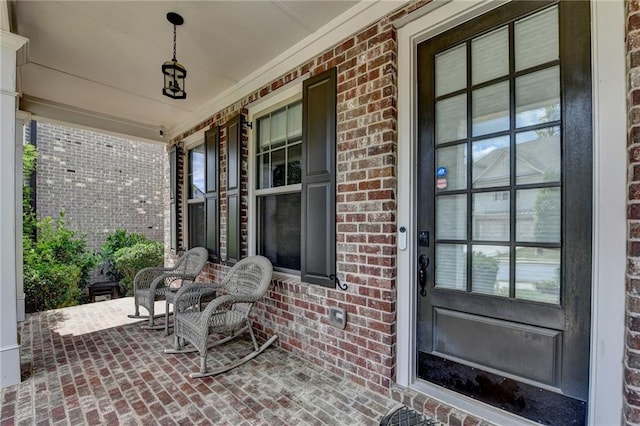 view of patio / terrace with a porch