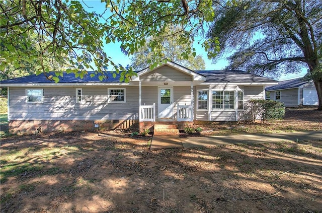 view of ranch-style house