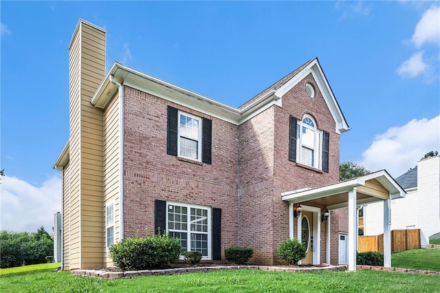 2928 Riverset Ct, Decatur, GA 30034 - traditional home with a chimney and brick siding