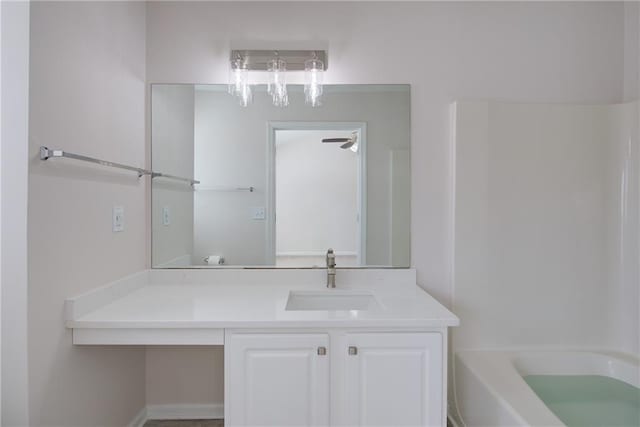 full bathroom with vanity