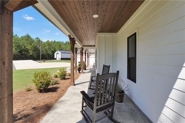 view of patio / terrace featuring a porch