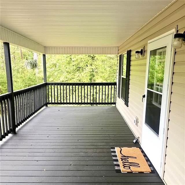 view of deck