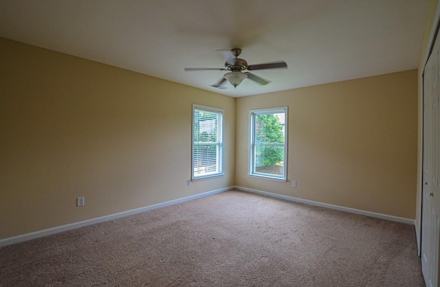 4032 Duran Ln, Auburn, GA 30011 - carpeted empty room with ceiling fan and baseboards