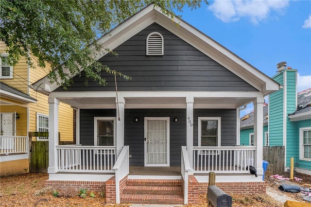 view of front of house with a porch