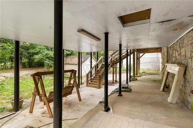 711 Greenview Ave NE, Atlanta, GA 30305 - view of patio / terrace with stairway