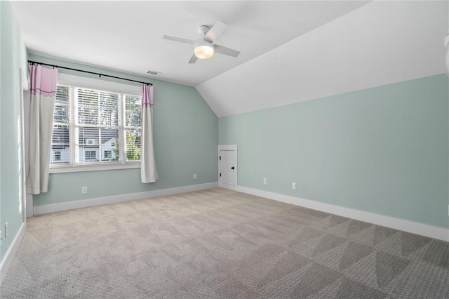 2208 Sage Mountain Ct SW, Marietta, GA 30064 - bonus room with vaulted ceiling, carpet, and a ceiling fan