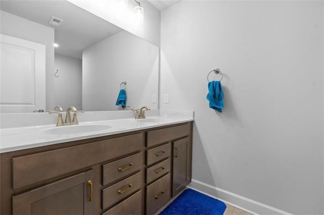 55 Clubhouse Way, Acworth, GA 30101 - bathroom featuring double vanity and baseboards