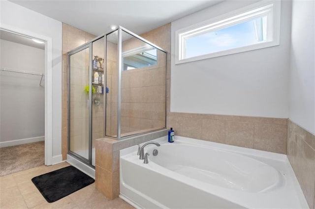55 Clubhouse Way, Acworth, GA 30101 - full bath featuring a garden tub, a stall shower, and a walk in closet