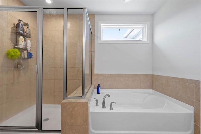 55 Clubhouse Way, Acworth, GA 30101 - bathroom with a garden tub and a shower stall
