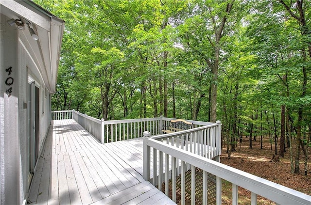 214 S View Trl, Jasper, GA 30143 - view of wooden deck