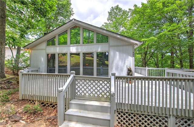 214 S View Trl, Jasper, GA 30143 - view of wooden terrace