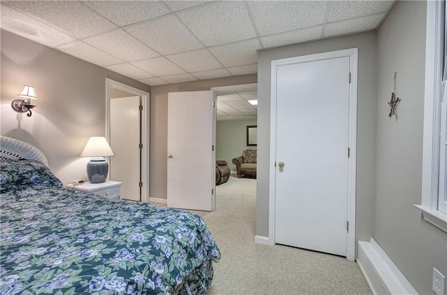 214 S View Trl, Jasper, GA 30143 - bedroom featuring carpet floors and a drop ceiling