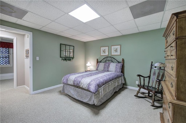 214 S View Trl, Jasper, GA 30143 - bedroom featuring light colored carpet and a drop ceiling