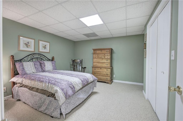 214 S View Trl, Jasper, GA 30143 - bedroom with carpet and a drop ceiling