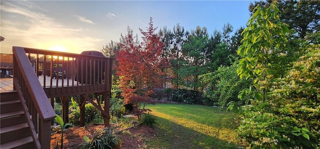 570 Eldridge Dr, Suwanee, GA 30024 - view of yard with fence and a deck
