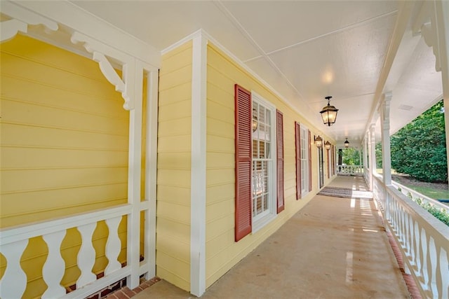 view of patio / terrace with a porch