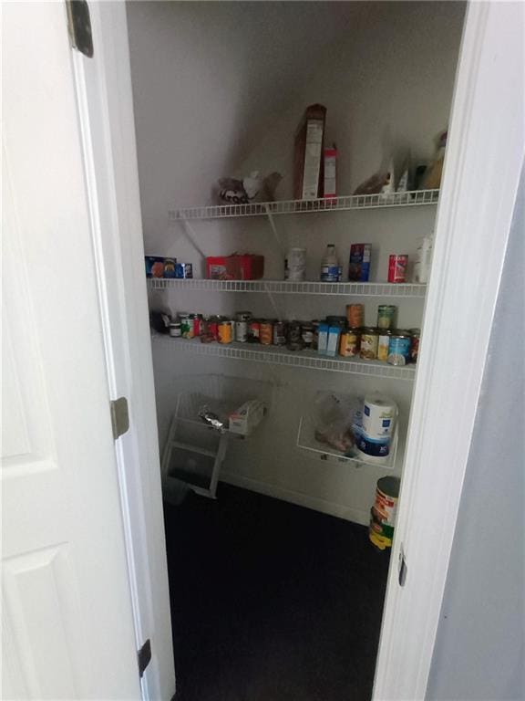 view of pantry