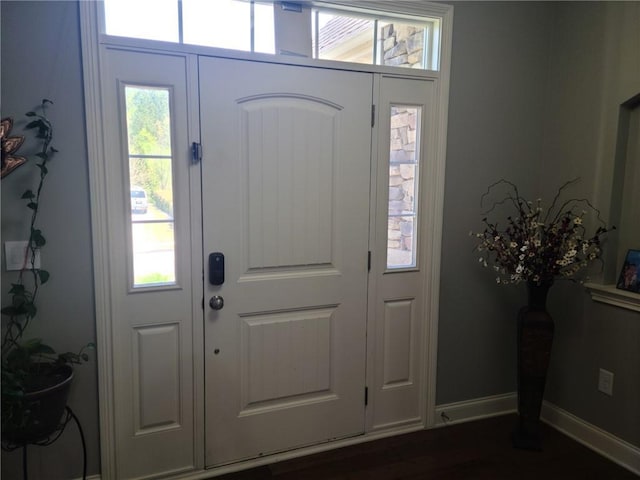 view of entrance foyer