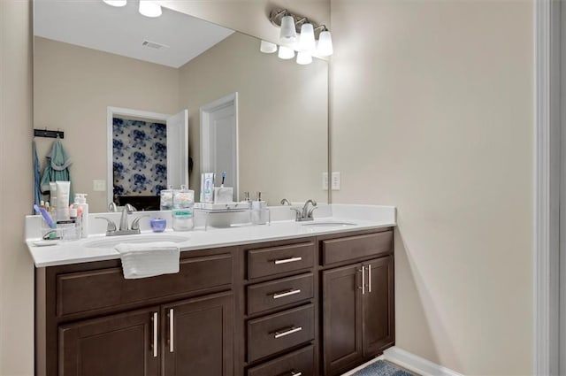 bathroom featuring vanity