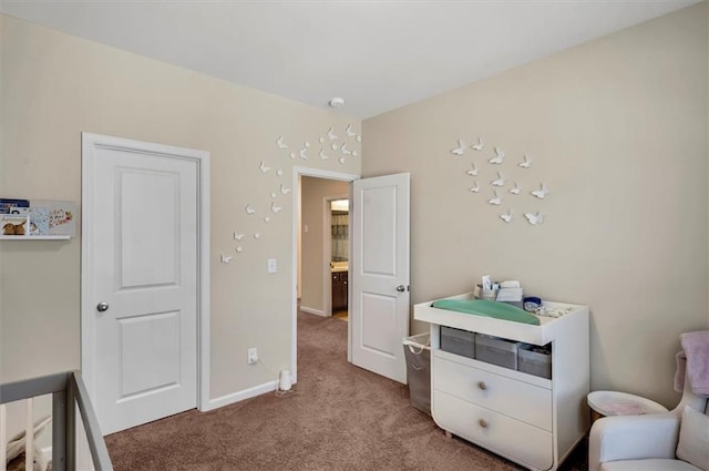 bedroom featuring carpet flooring