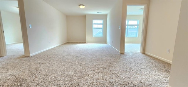 view of carpeted empty room