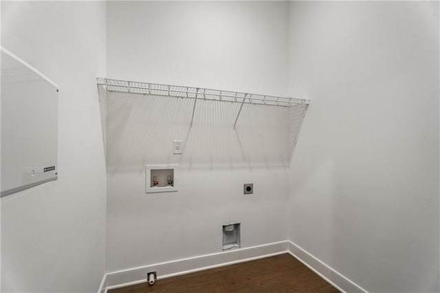 2347 Hosea L Williams Dr NE Unit 11, Atlanta, GA 30317 - washroom featuring washer hookup, hookup for an electric dryer, and dark wood-type flooring