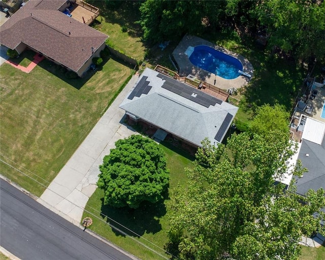 724 Camelot Way, Norcross, GA 30071 - drone / aerial view of a pool