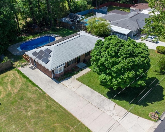 724 Camelot Way, Norcross, GA 30071 - view from above of property featuring a pool area