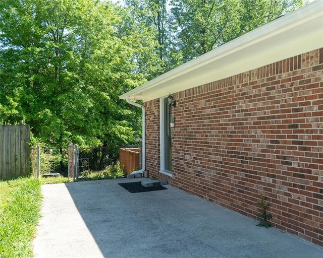view of patio with fence