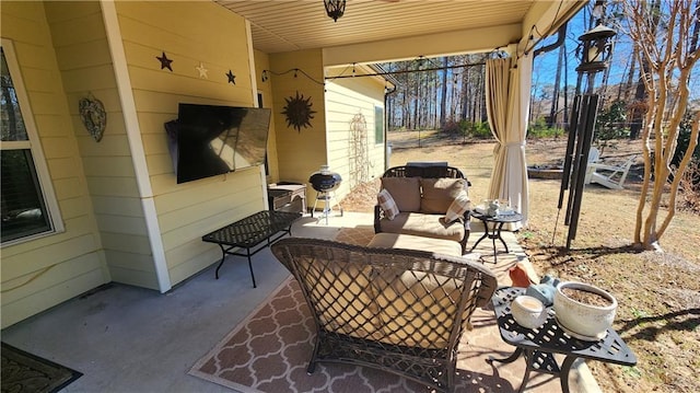 view of patio / terrace with outdoor lounge area