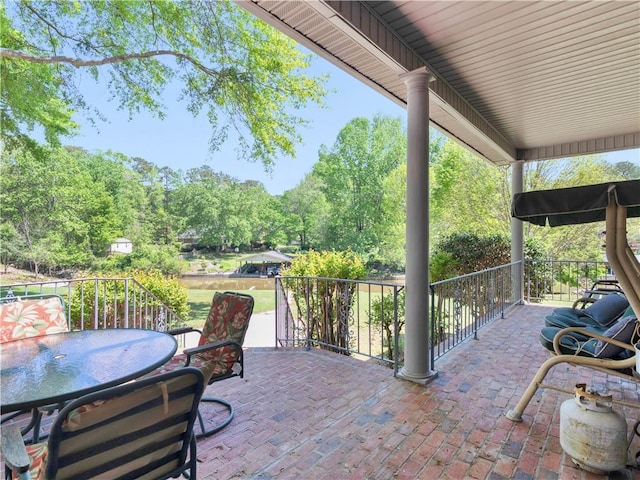 view of patio / terrace featuring outdoor dining area