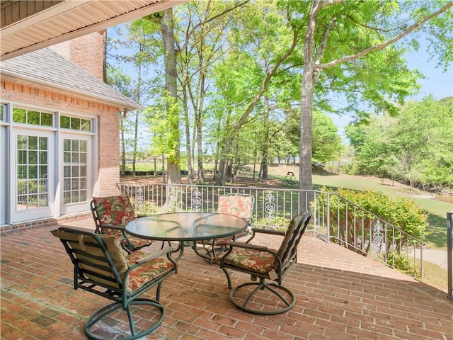 view of patio / terrace featuring outdoor dining area