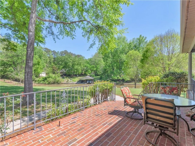 view of patio / terrace with outdoor dining area