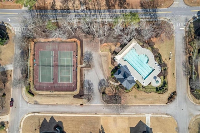 birds eye view of property