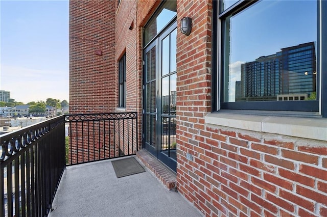 view of balcony