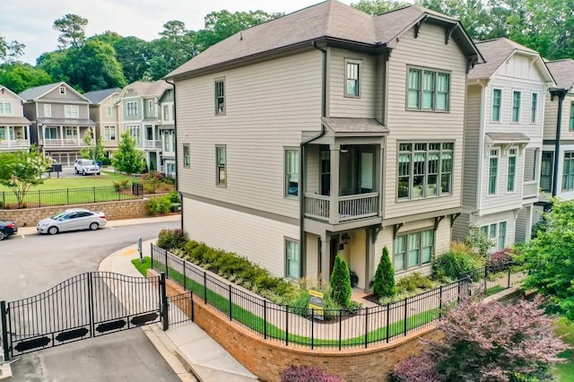 exterior space featuring a balcony