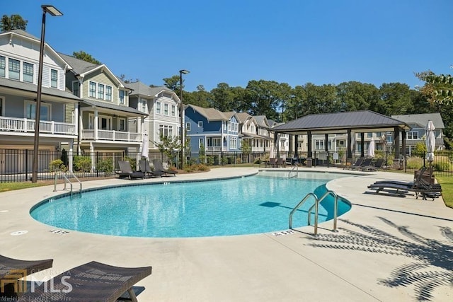 view of pool with a patio area