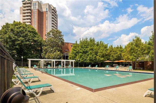 387 Ralph Mcgill Blvd NE Unit K, Atlanta, GA 30312 - community pool with a pergola and a patio area