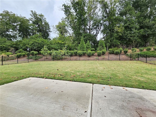 view of yard with a patio