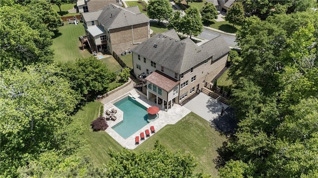 12380 Peyton Farm Way, Alpharetta, GA 30004 - aerial view of property and surrounding area with a pool area