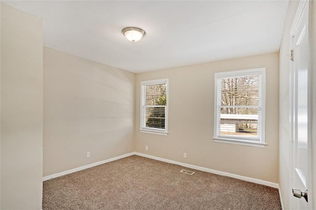 view of carpeted empty room