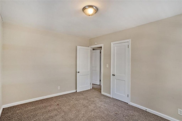 view of carpeted empty room